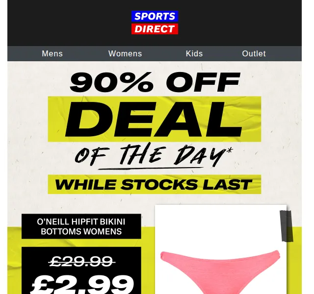 Sportsdirect: O'Neill Bikini za 90 % slevu – červen 2026 | Nuslet.cz