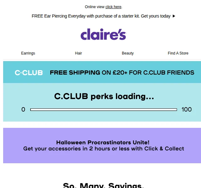 Claire's: Až 60 % sleva na doplňky a šperky – červen 2026 | Nuslet.cz