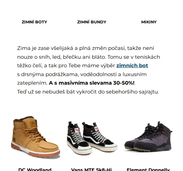 SNOWBOARD ZEZULA: Zimní boty se slevou 50 % – červen 2026 | Nuslet.cz