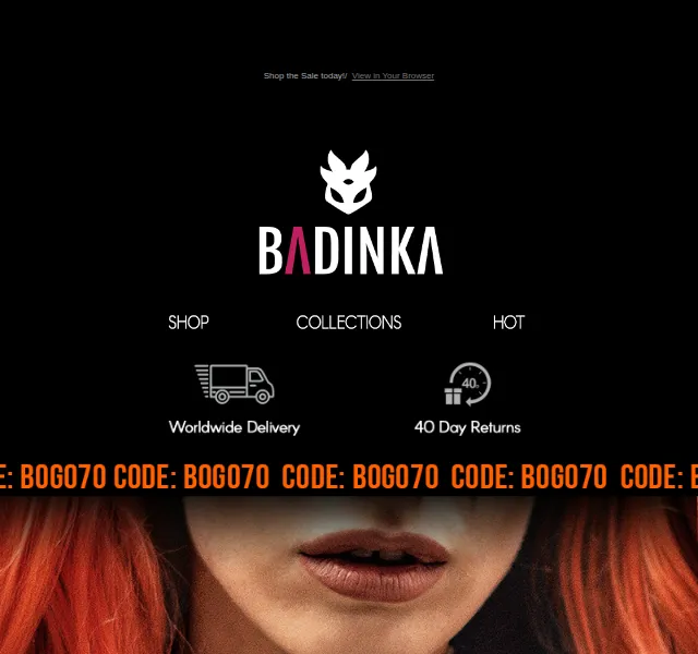 BADINKA: Kostým v akci BOGO – sleva 70 % na druhý – červen 2026 | Nuslet.cz