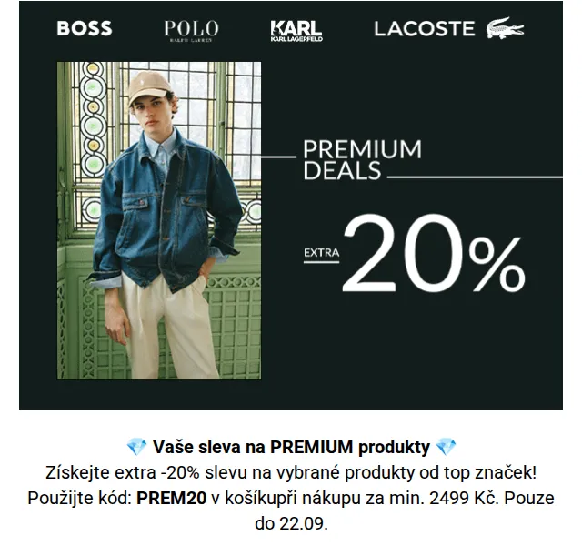 Modivo: -20% sleva na PREMIUM značky – červen 2026 | Nuslet.cz