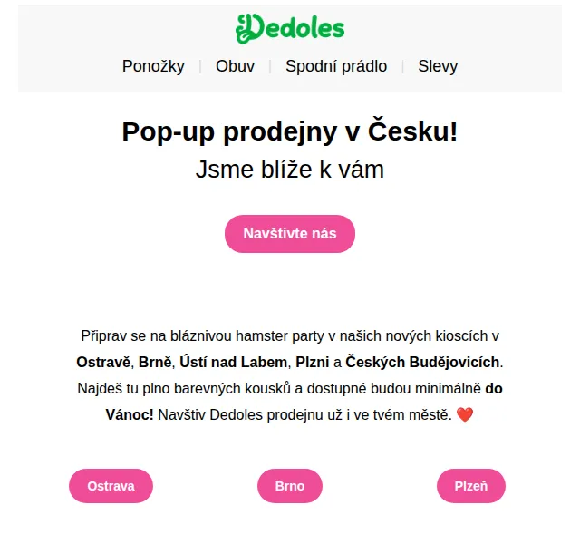 Dedoles.cz: Otevíráme pop-up prodejny – červen 2026 | Nuslet.cz