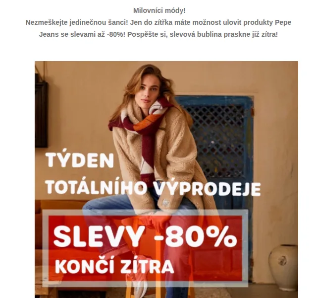 Pepe Jeans: slevy až -80 % – červen 2026 | Nuslet.cz