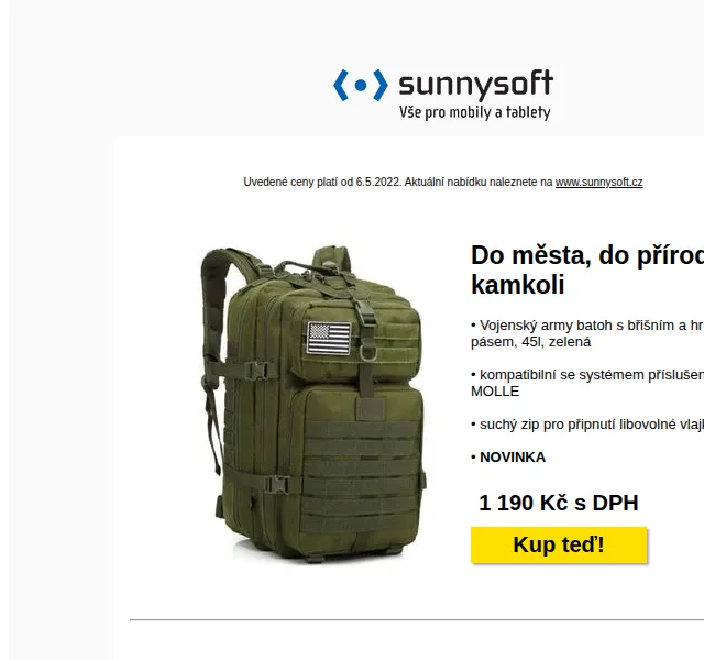 Sunnysoft: Outdoor výbava na léto – červen 2026 | Nuslet.cz