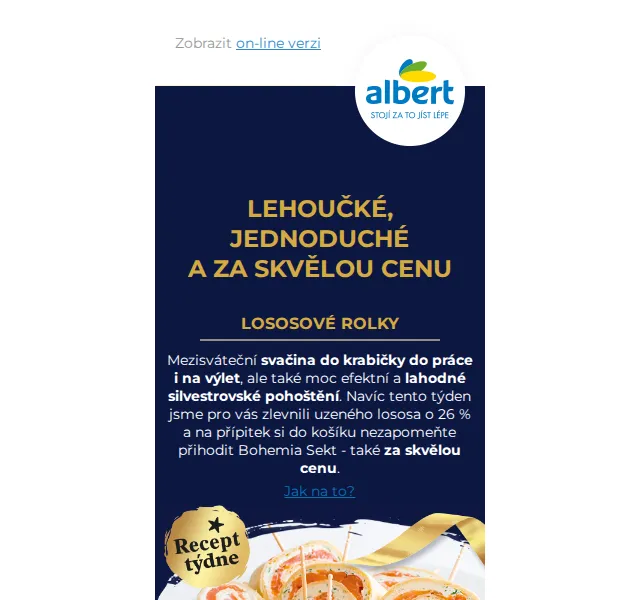 Albert: Bohemia Sekt s 37% slevou – červen 2026 | Nuslet.cz