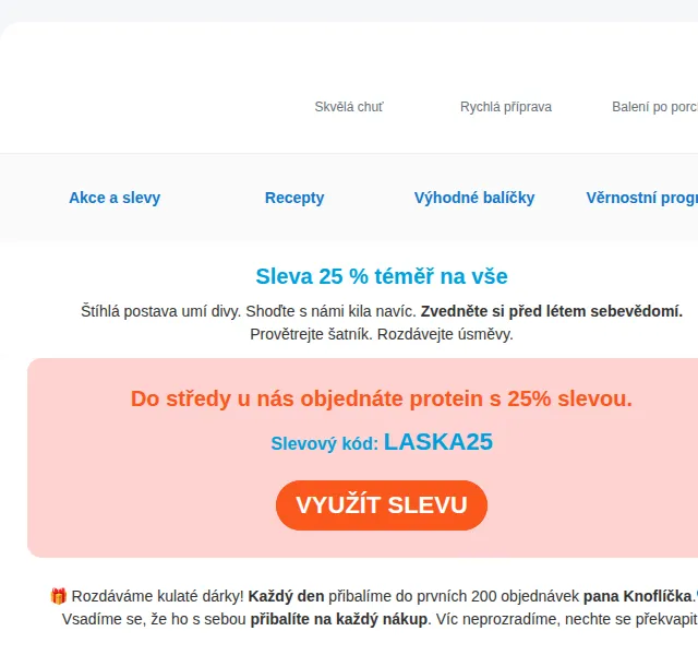 KetoDiet: Májová sleva 25 % na protein – červenec 2026 | Nuslet.cz