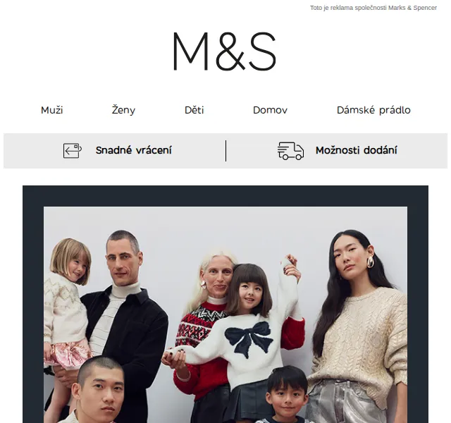 Marks and Spencer: Vánoční pletené modely pro celou rodinu – červen 2026 | Nuslet.cz