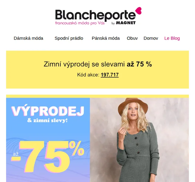 Blancheporte: Šaty se slevou až 75 % – červenec 2026 | Nuslet.cz