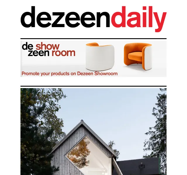 Dezeen Daily: Architektonické novinky – červen 2026 | Nuslet.cz