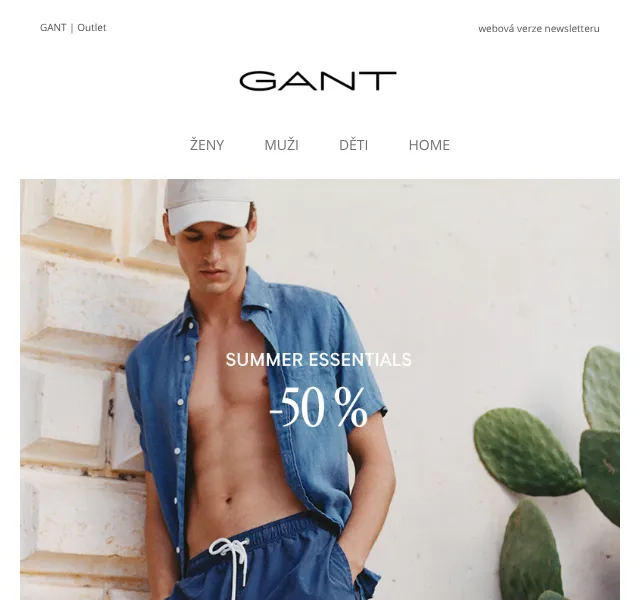 GANT: Letní kolekce -50 % – srpen 2026 | Nuslet.cz