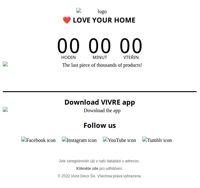 Vivre: LOVE YOUR HOME – až 50% sleva na bytové doplňky | červen 2026 | Nuslet.cz