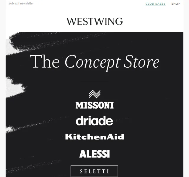 Westwing: Louis Poulsen, Missoni, Alessi – červenec 2026 | Nuslet.cz