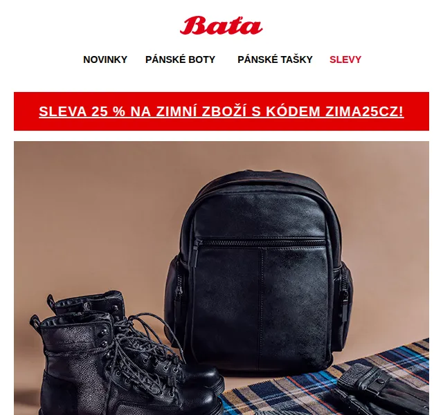 Baťa: sleva 25 % na zimní zboží – červen 2026 | Nuslet.cz