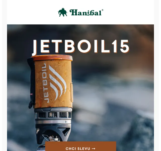 Hanibal.cz: Sleva 15 % na vařiče Jetboil – červen 2026 | Nuslet.cz