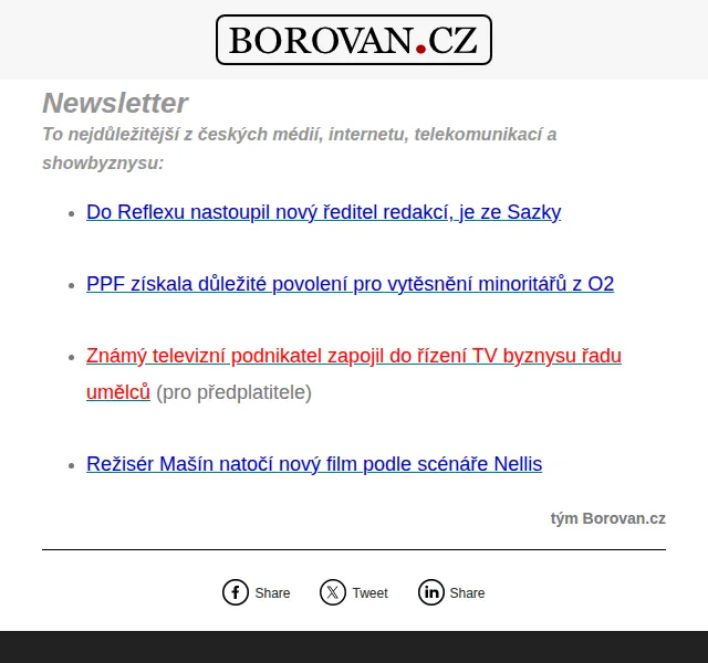 Aleš Borovan: Novinky z médií a byznysu – červen 2026 | Nuslet.cz