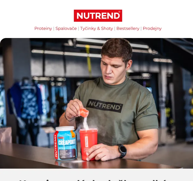 Nutrend: Kreatin Creaport -50 % – červenec 2026 | Nuslet.cz