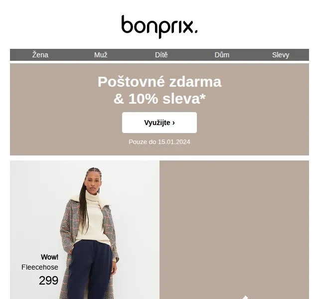 Bonprix: 10% sleva a poštovné zdarma – červen 2026 | Nuslet.cz