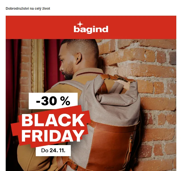 Bagind: Black Friday sleva 30 % na vánoční dárky – červen 2026 | Nuslet.cz