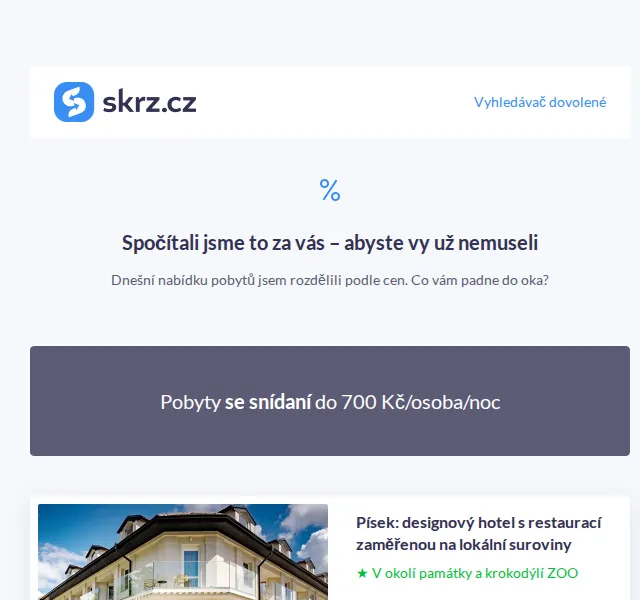 Vánoce na Skrz: Pobyty od 595 Kč/os. – červen 2026 | Nuslet.cz
