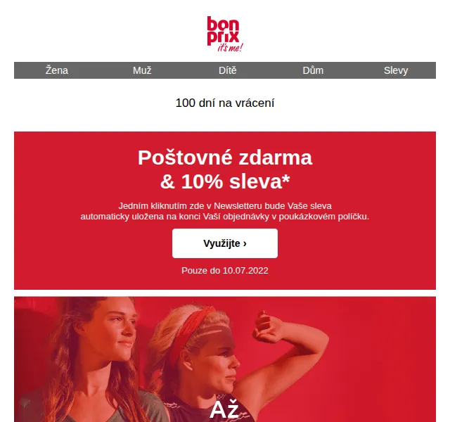 bonprix: 10% sleva + doprava zdarma – červen 2022 | Nuslet.cz