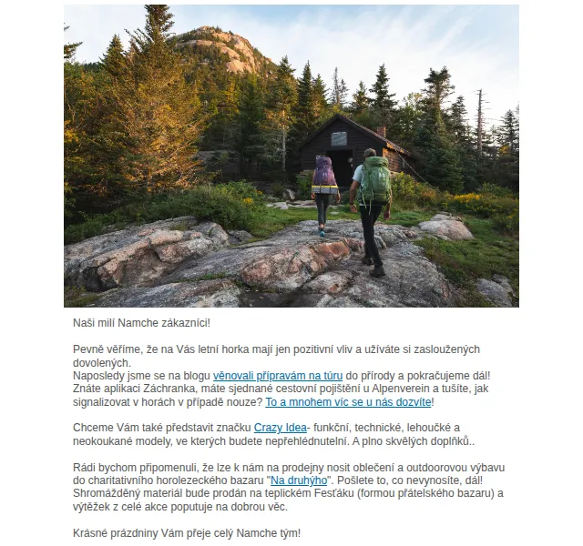 Namcheshop: Crazy Idea outdoor oblečení – červen 2026 | Nuslet.cz