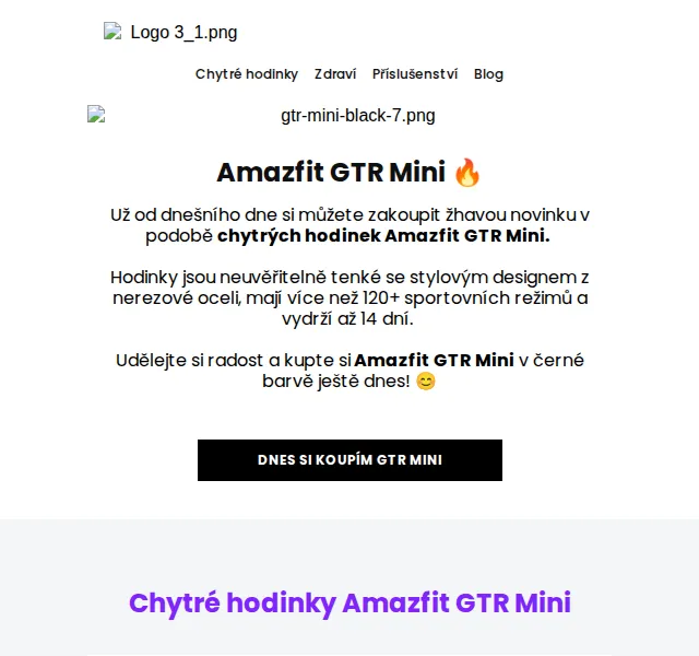 Amazfit.cz: Nové GTR Mini už od 3 190 Kč – červen 2026 | Nuslet.cz