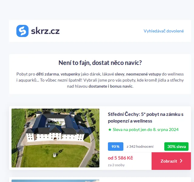 Vánoce na Skrz: Pobyty s bonusy – červen 2026 | Nuslet.cz