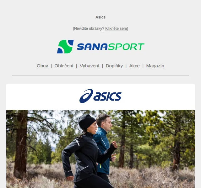 Sanasport: Asics se slevou až 50 % – červen 2026 | Nuslet.cz