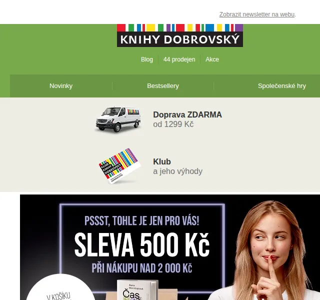 KnihyDobrovsky.cz: Sleva 500 Kč – červenec 2026 | Nuslet.cz