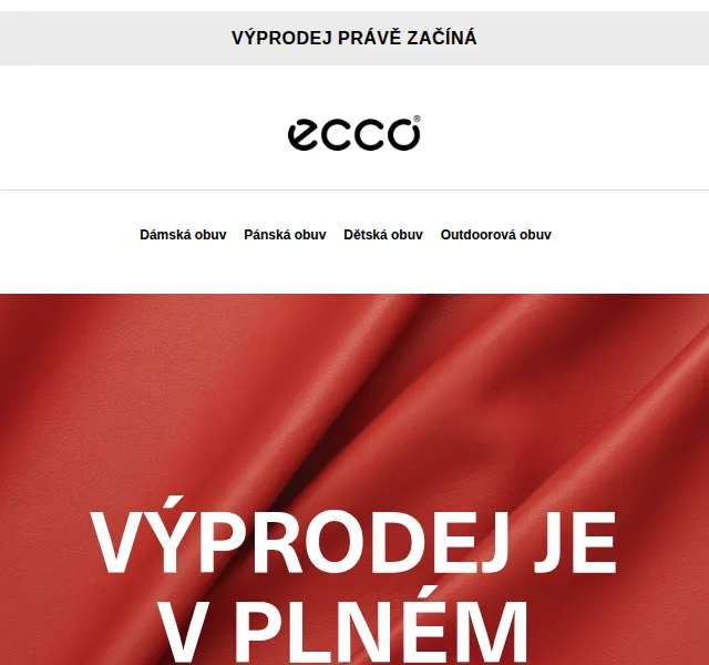 ECCO: letní výprodej až 40 % – červen 2026 | Nuslet.cz