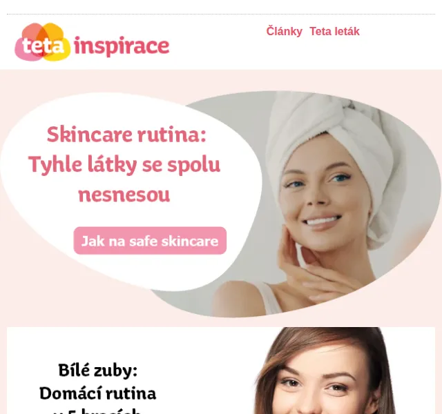 Teta drogerie: Krásná pleť – co jíst, září 2026