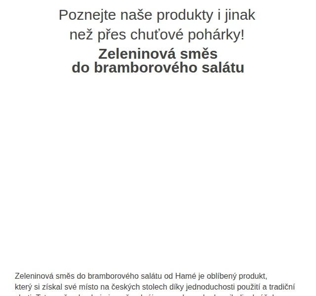 Váš HRUŠKA tým: Zeleninová směs Hamé akce – červen 2026 | Nuslet.cz