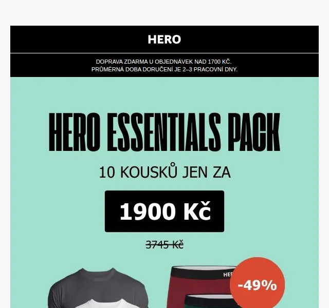 HERO: Sestroj si balíček 10 kusů za 1900 Kč – květen 2026 | Nuslet.cz