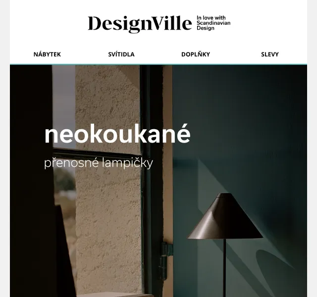 DesignVille: Přenosné lampičky – 5 % sleva – květen 2026