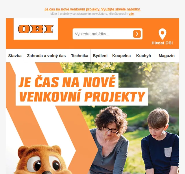 OBI: Červnové nabídky pro venkovní projekty – červen 2026 | Nuslet.cz
