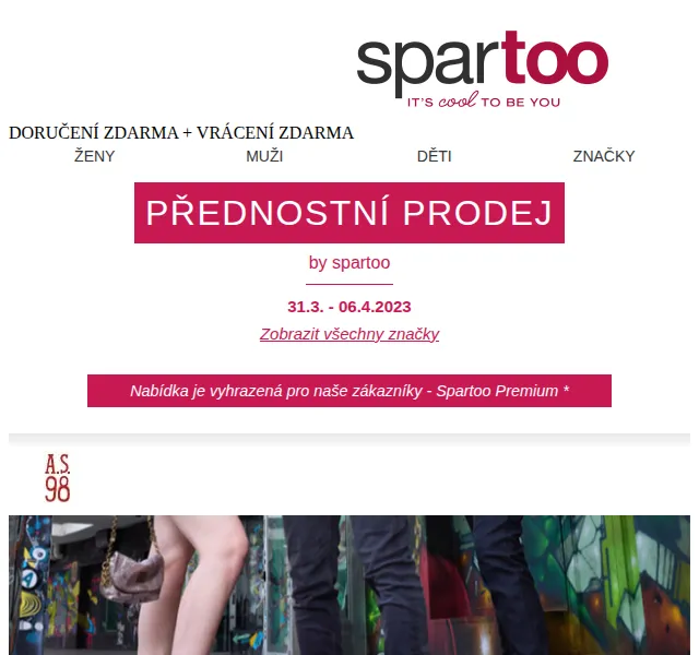 Spartoo: sleva až 50 % na Airstep, Only a Vero Moda – červen 2026 | Nuslet.cz