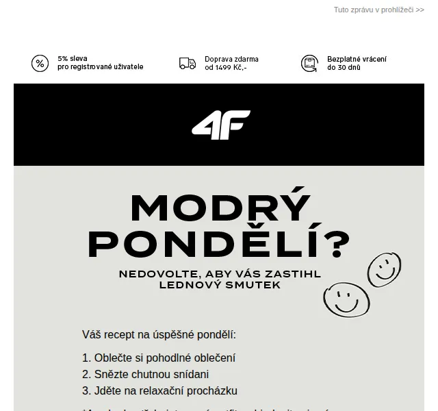 4Fstore: Sleva 40 % na oblečení – červen 2026 | Nuslet.cz