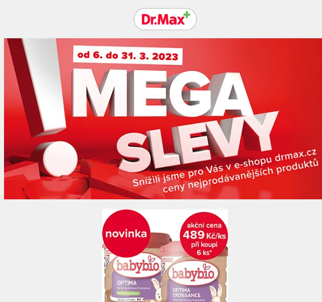 Dr.Max E-shop: MEGASLEVY až 64 % – červen 2026 | Nuslet.cz