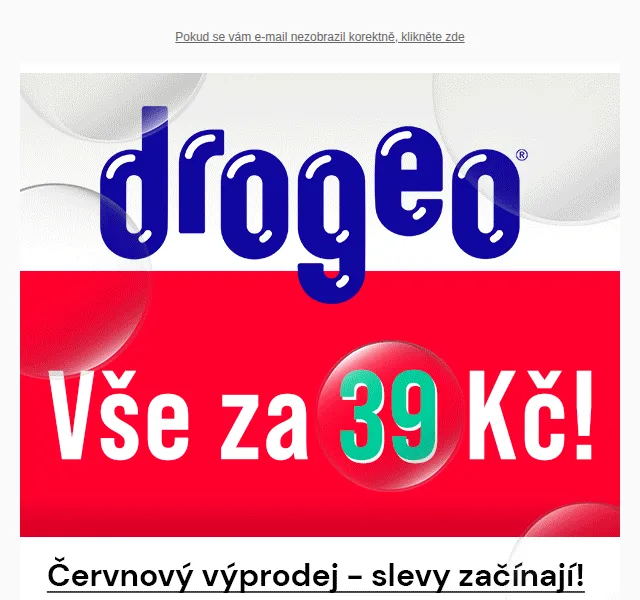 Drogeo: Vše za 39 Kč – červen 2026 | Nuslet.cz