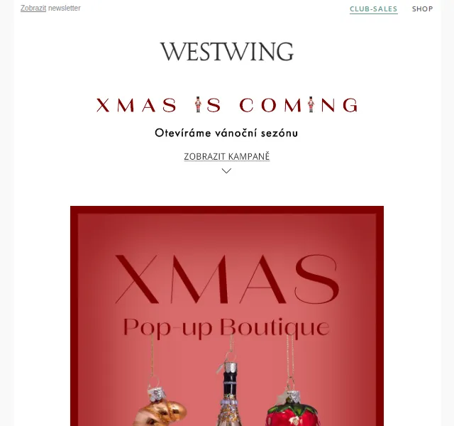 Westwing: Vánoční butik a dekorace – červen 2026 | Nuslet.cz