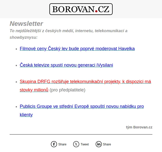 Aleš Borovan: České lvy moderuje Havelka, ČT spouští iVysilání – červen 2026 | Nuslet.cz