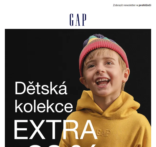 GAPstore.cz: Sleva 20 % na dětskou kolekci – červen 2026 | Nuslet.cz