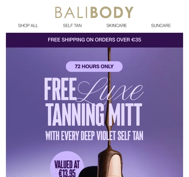 Bali Body: Samoopalovací krém Deep Violet + rukavice zdarma – červenec 2026 | Nuslet.cz