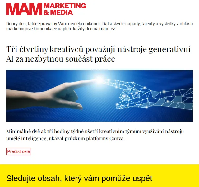 Marketing & Media: AI nástroje mění práci kreativců – červen 2026 | Nuslet.cz