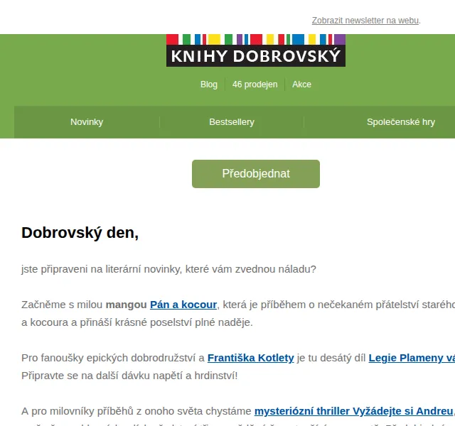 KnihyDobrovsky.cz: Nové knihy Kotleta, Irving, manga – červen 2026 | Nuslet.cz