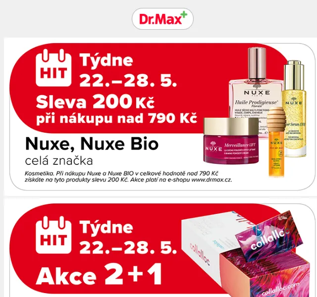 Dr.Max: Slevy až 50 % na lékárničku na dovolenou – červen 2026 | Nuslet.cz