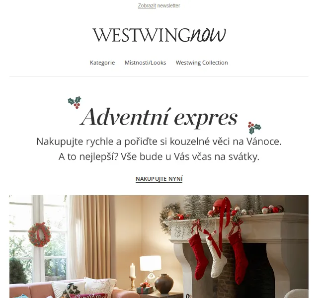 WestwingNow: vánoční dekorace – červenec 2026 | Nuslet.cz