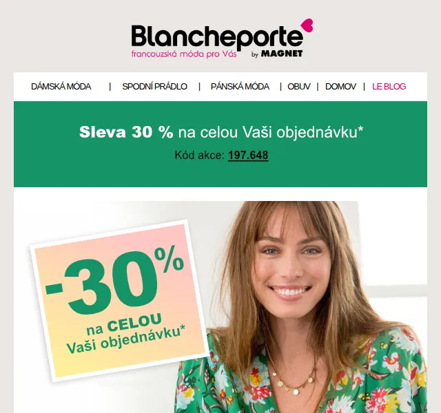 Blancheporte: jarní kolekce – oblékneme vás do každého počasí – červen 2026 | Nuslet.cz