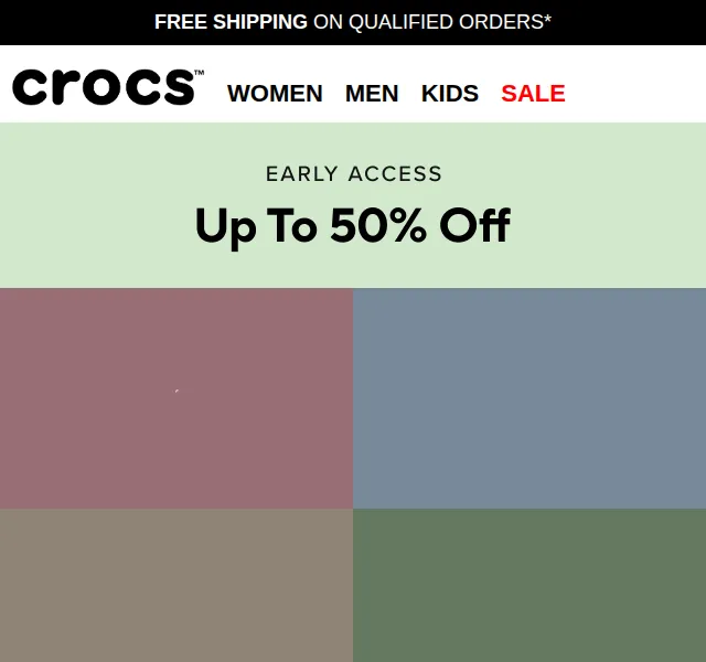 Crocs: End of Season Sale až 50% sleva – červen 2026 | Nuslet.cz