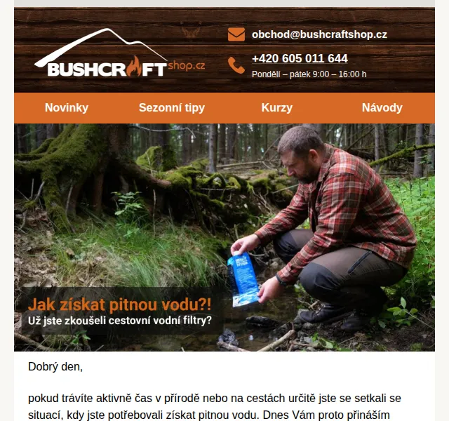 Bushcraftshop: Vodní filtr Sawyer Micro SP2129 – červen 2026 | Nuslet.cz